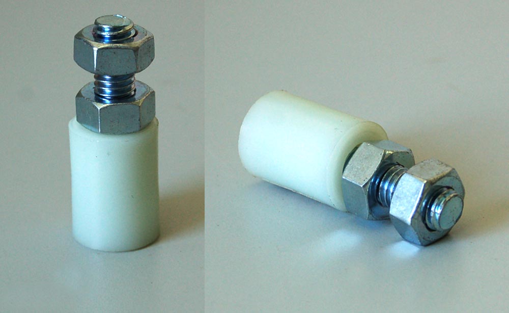 Set Führungsbock schmal+ breit mit Führungsrollen f. Schiebetor