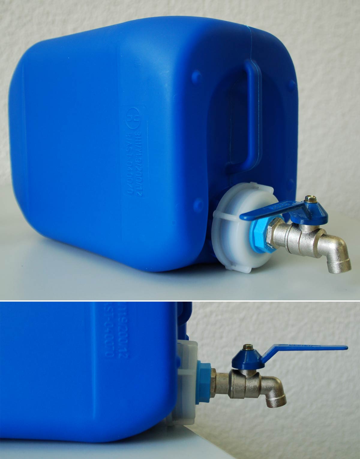 Metallhahn Wasserhahn Zapfhahn für Kanister PLUS zusätzlichem