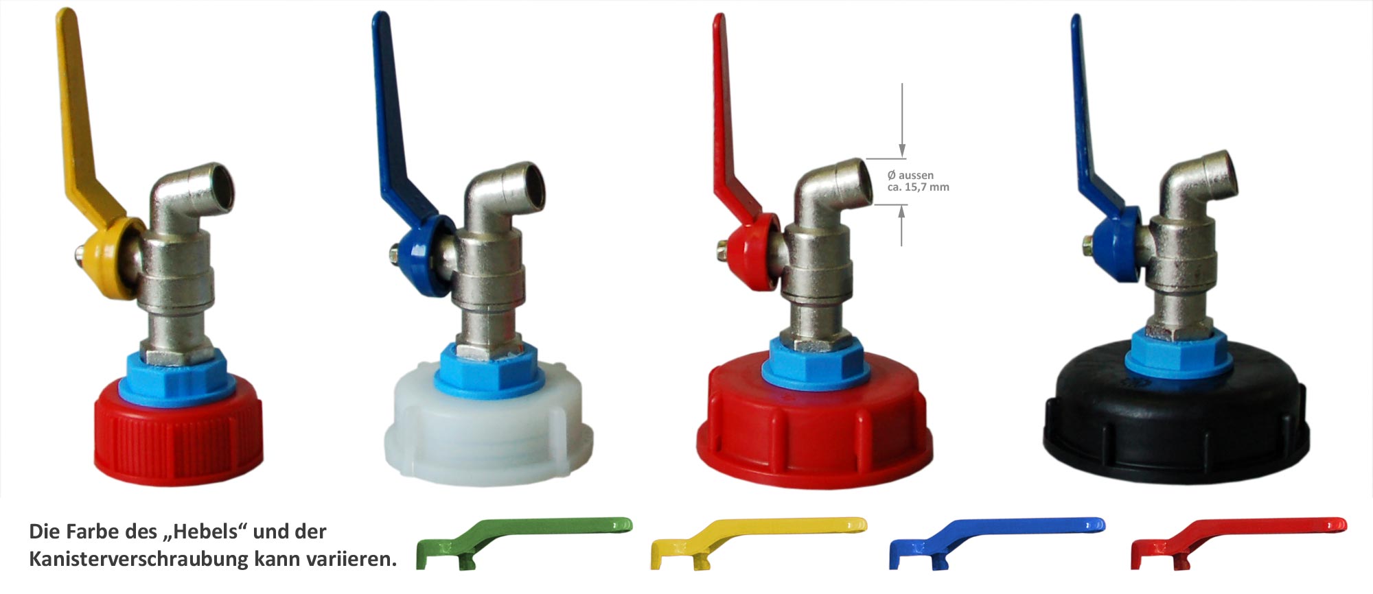 Auslaufhahn für DIN 45/51/61/71 Kanister Metallhahn Wasserhahn Neuware