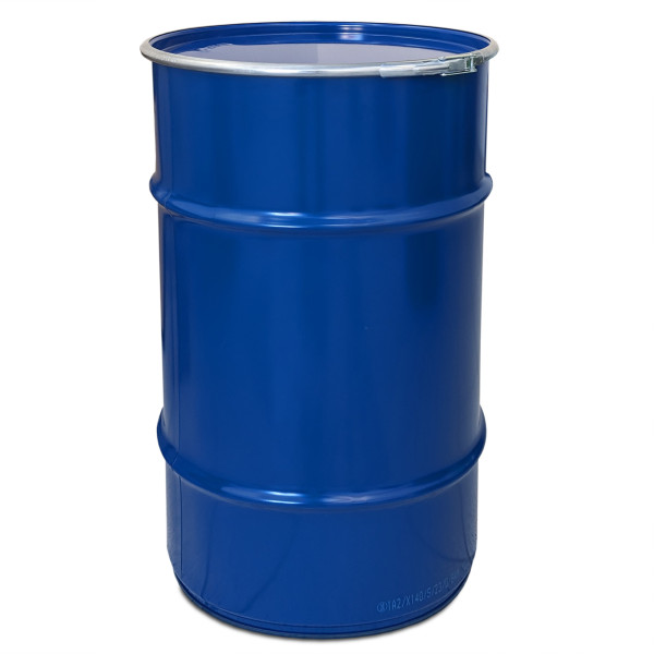 Deckelfass 120 Liter blau