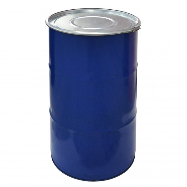 Deckelfass 120 Liter blau