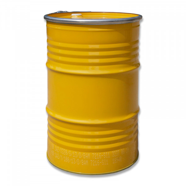 Deckelfass 213 Liter gelb