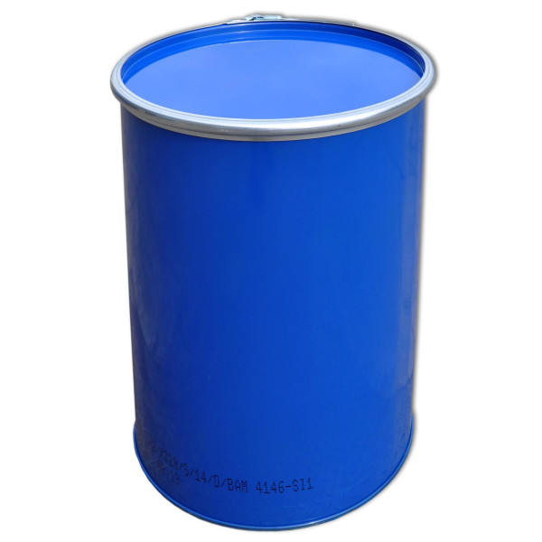 Deckelfass 213 Liter blau