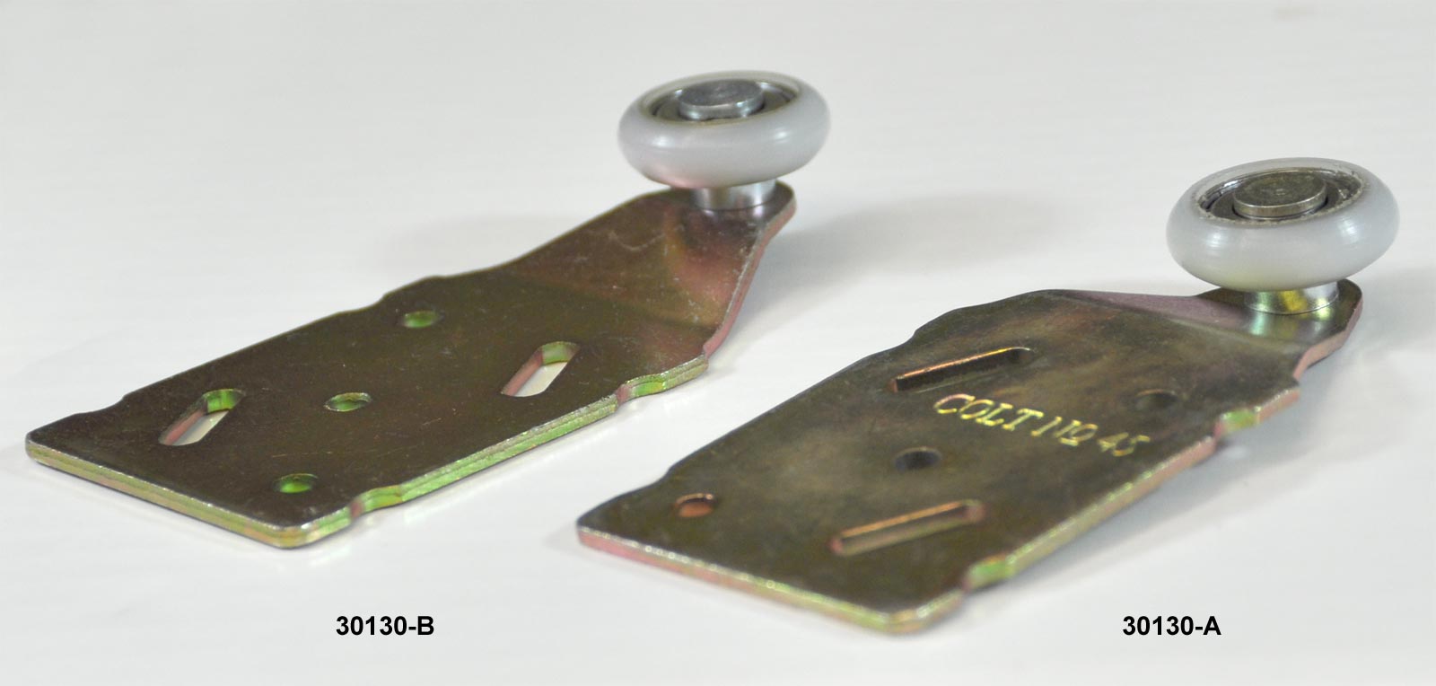 Sliding door hanger rollers for suspended sliding rail 2 tracks (30130